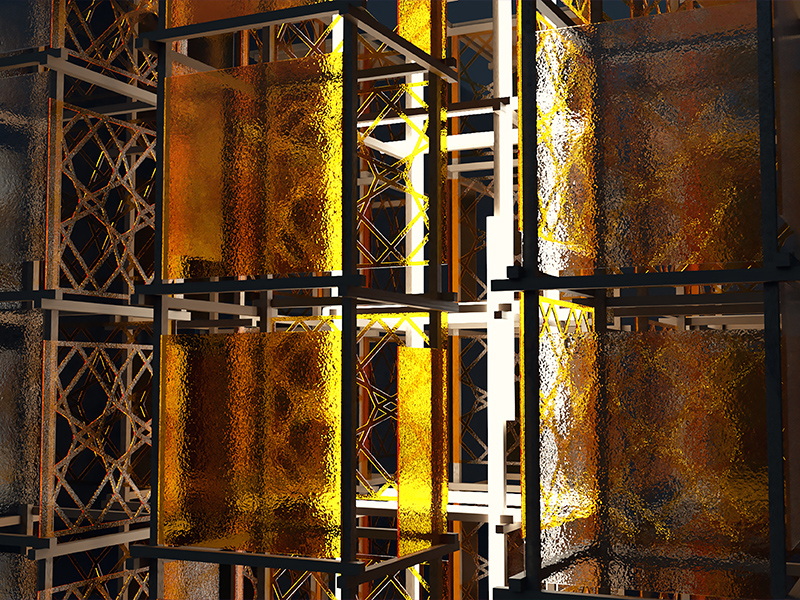 En el sendero de un jardín rocoso